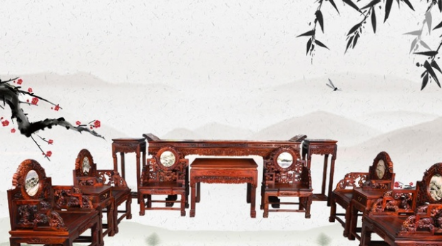 簡約新中式家具裝修，中式紅木家具具有獨特的藝術氣息
