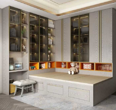 二門深色衣柜：買定制衣柜好，還是成品衣柜好？