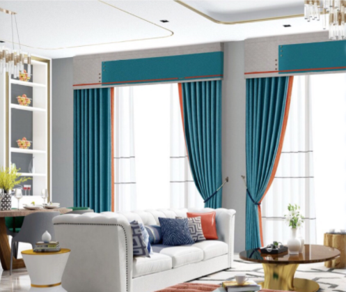 重慶窗簾市場：客廳撞色窗簾？不一樣的視覺效果