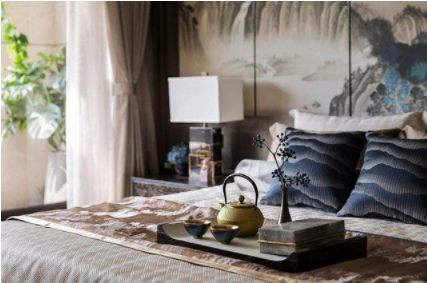 現(xiàn)代別墅設(shè)計(jì)裝修：新中式別墅設(shè)計(jì)怎么搭配窗簾色彩？