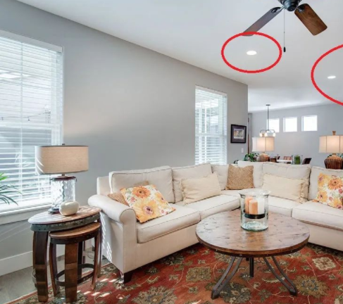 客廳裝修圖片：客廳裝修怎么選擇燈具，裝射燈還是筒燈？