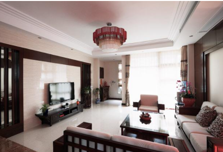 新中式別墅設(shè)計：240㎡新中式別墅，紅木家具與格柵的和諧相融