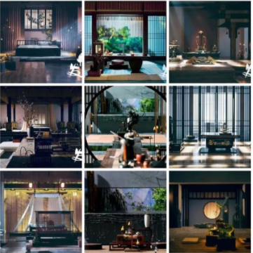 玄關(guān)設(shè)計(jì)效果圖：自然雅致意境遠(yuǎn)，新中式玄關(guān)的美你學(xué)到多少？