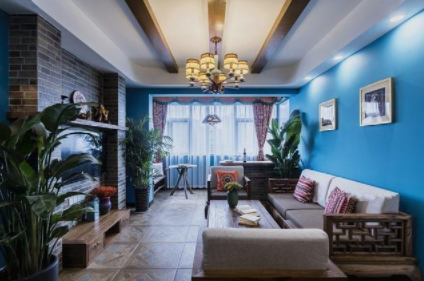 新中式風(fēng)格家具：剛剛裝好的新中式新房，全屋采用原木家具，相當(dāng)養(yǎng)眼