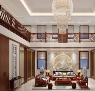 新中式風格家具：農(nóng)村自建房的新中式風格，顏色搭配與空間線條是重點！