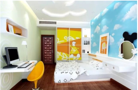 兒童房間裝修效果圖：如何解決兒童房裝修后甲醛及裝修污染？