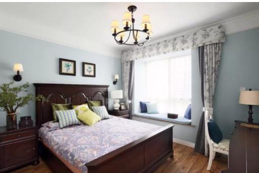 【飄窗窗簾設(shè)計】臥室有飄窗，窗簾可以這樣裝